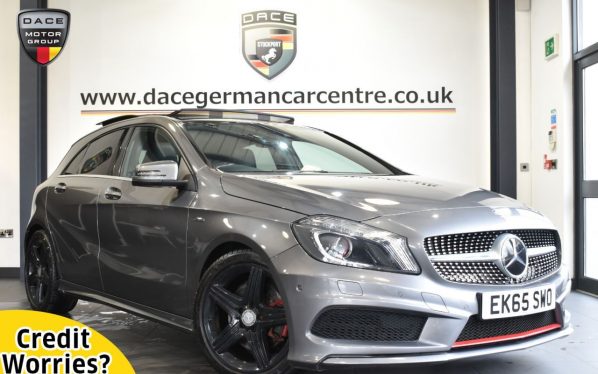 Used 2015 GREY MERCEDES-BENZ A-CLASS Hatchback 2.0 A250 4MATIC ENGINEERED BY AMG 5DR AUTO 211 BHP (reg. 2015-09-30) for sale in Altrincham