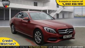 Used 2015 RED MERCEDES-BENZ C-CLASS Saloon 2.0 C200 SPORT 4d 184 BHP (reg. 2015-07-31) for sale in Wilmslow