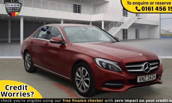 Used 2015 RED MERCEDES-BENZ C-CLASS Saloon 2.0 C200 SPORT 4d 184 BHP (reg. 2015-07-31) for sale in Wilmslow
