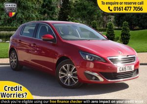 Used 2015 RED PEUGEOT 308 Hatchback 1.6 BLUE HDI S/S ALLURE 5d 120 BHP (reg. 2015-06-27) for sale in Stockport