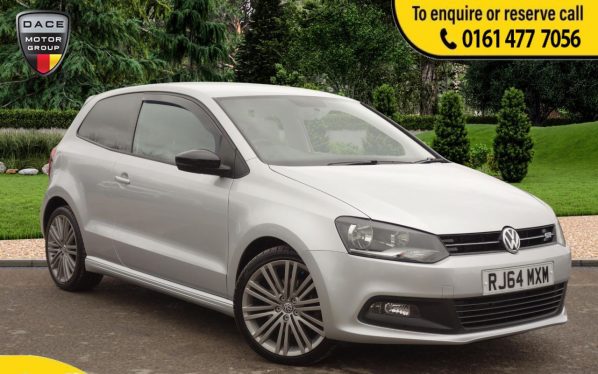 Used 2015 SILVER VOLKSWAGEN POLO Hatchback 1.4 BLUEGT DSG 3d AUTO 148 BHP (reg. 2015-01-16) for sale in Stockport