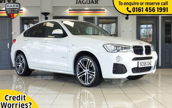 Used 2015 WHITE BMW X4 4x4 3.0 XDRIVE30D M SPORT 4d 255 BHP (reg. 2015-12-31) for sale in Wilmslow