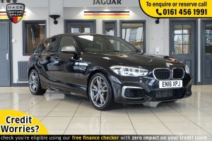 Used 2016 BLACK BMW 1 SERIES Hatchback 3.0 M135I 5d AUTO 322 BHP (reg. 2016-06-23) for sale in Wilmslow