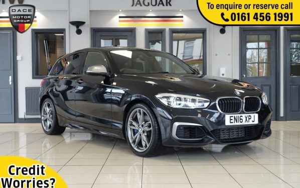 Used 2016 BLACK BMW 1 SERIES Hatchback 3.0 M135I 5d AUTO 322 BHP (reg. 2016-06-23) for sale in Wilmslow
