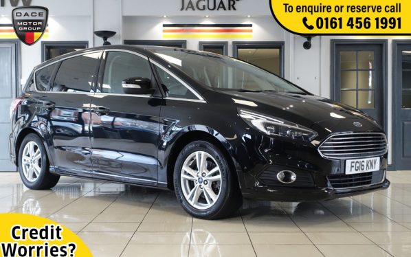Used 2016 BLACK FORD S-MAX MPV 2.0 TITANIUM TDCI 5d 177 BHP (reg. 2016-03-15) for sale in Wilmslow