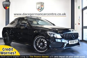 Used 2016 BLACK MERCEDES-BENZ C-CLASS Coupe 2.0 C 300 AMG LINE PREMIUM 2DR 241 BHP (reg. 2016-03-08) for sale in Altrincham