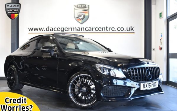 Used 2016 BLACK MERCEDES-BENZ C-CLASS Coupe 2.0 C 300 AMG LINE PREMIUM 2DR 241 BHP (reg. 2016-03-08) for sale in Altrincham