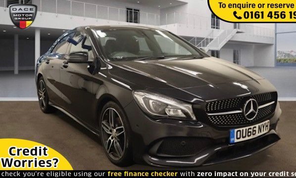 Used 2016 BLACK MERCEDES-BENZ CLA Coupe 2.1 CLA 200 D AMG LINE 4d 134 BHP (reg. 2016-09-27) for sale in Wilmslow