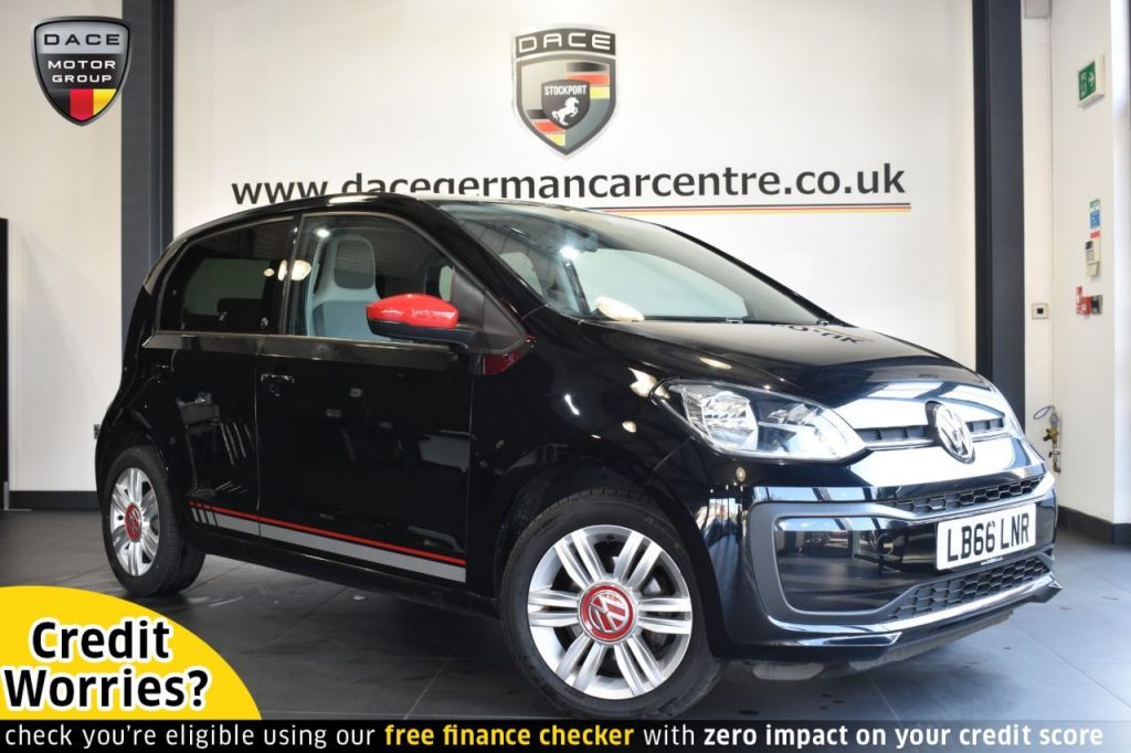 Used 2016 BLACK VOLKSWAGEN UP Hatchback 1.0 UP BY BEATS 5d 60 BHP (reg. 2016-12-23) for sale in Altrincham