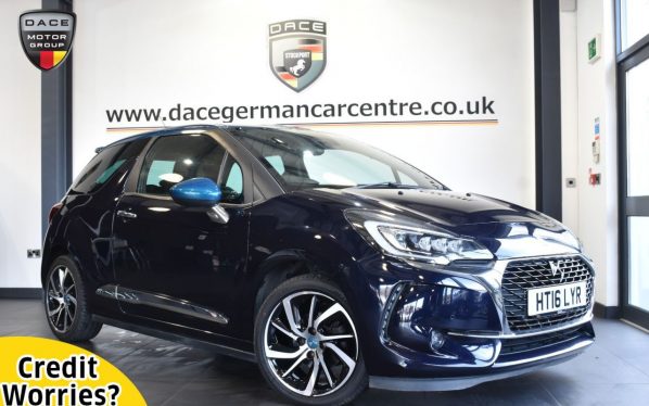 Used 2016 BLUE DS DS 3 Hatchback 1.6 BLUEHDI PRESTIGE S/S 3DR 118 BHP (reg. 2016-07-22) for sale in Altrincham