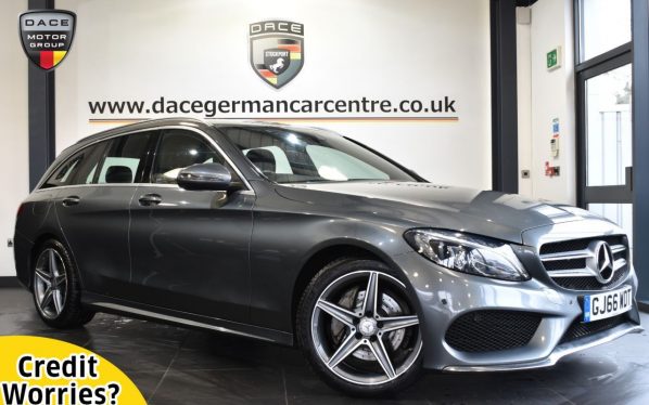 Used 2016 GREY MERCEDES-BENZ C-CLASS Estate 2.1 C220 D AMG LINE 5DR AUTO 170 BHP (reg. 2016-10-10) for sale in Altrincham