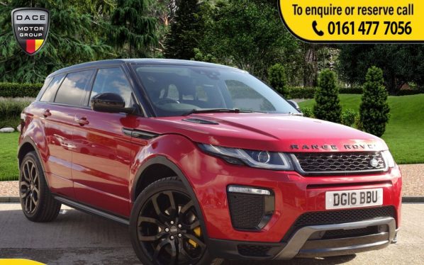 Used 2016 RED LAND ROVER RANGE ROVER EVOQUE 4x4 2.0 TD4 HSE DYNAMIC 5d 177 BHP (reg. 2016-03-05) for sale in Stockport