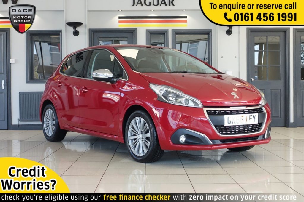 Used 2016 RED PEUGEOT 208 Hatchback 1.2 PURETECH S/S ALLURE 5d AUTO 110 BHP (reg. 2016-09-30) for sale in Wilmslow