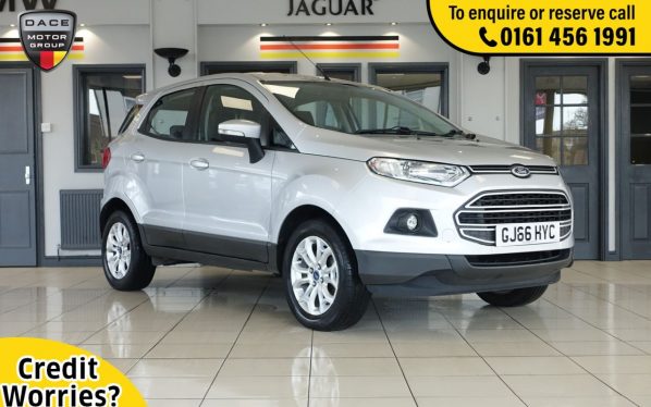 Used 2016 SILVER FORD ECOSPORT MPV 1.5 ZETEC 5d AUTO 110 BHP (reg. 2016-09-14) for sale in Wilmslow