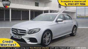 Used 2016 SILVER MERCEDES-BENZ E-CLASS Saloon 2.0 E 220 D AMG LINE 4d AUTO 192 BHP (reg. 2016-09-30) for sale in Stockport
