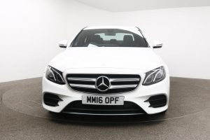 Used 2016 WHITE MERCEDES-BENZ E-CLASS Saloon 2.0 E 220 D AMG LINE 4d AUTO 192 BHP (reg. 2016-06-24) for sale in Manchester