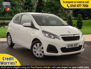 Used 2016 WHITE PEUGEOT 108 Hatchback 1.0 ACTIVE 5d 68 BHP (reg. 2016-05-25) for sale in Stockport
