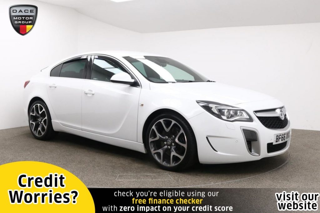 Used 2016 WHITE VAUXHALL INSIGNIA Hatchback 2.8 VXR SUPERSPORT 5d 320 BHP (reg. 2016-09-26) for sale in Manchester