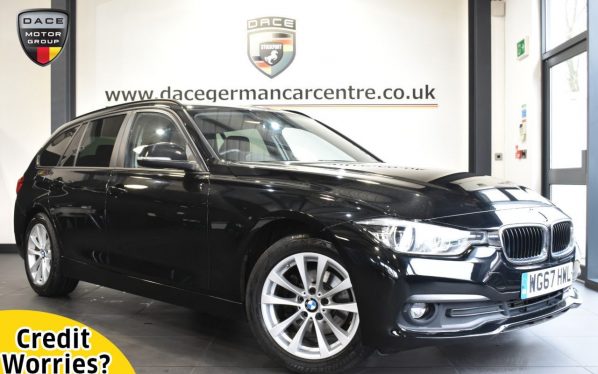 Used 2017 BLACK BMW 3 SERIES Estate 2.0 318D SE TOURING 5DR AUTO 148 BHP (reg. 2017-11-16) for sale in Altrincham