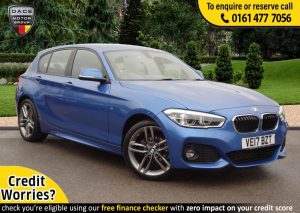 Used 2017 BLUE BMW 1 SERIES Hatchback 2.0 118D M SPORT 5d AUTO 147 BHP (reg. 2017-05-12) for sale in Stockport