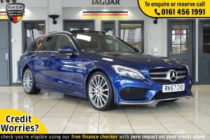 Used 2017 BLUE MERCEDES-BENZ C-CLASS Estate 2.1 C 220 D AMG LINE PREMIUM 5d AUTO 170 BHP (reg. 2017-09-04) for sale in Wilmslow