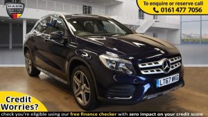 Used 2017 BLUE MERCEDES-BENZ GLA-CLASS 4x4 2.1 GLA 200 D AMG LINE 5d AUTO 134 BHP (reg. 2017-09-30) for sale in Stockport