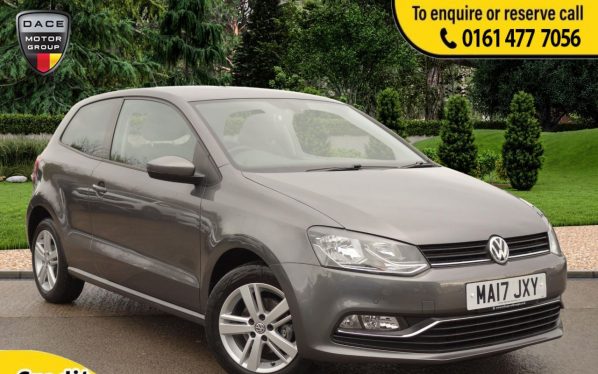 Used 2017 GREY VOLKSWAGEN POLO Hatchback 1.0 MATCH EDITION 3d 60 BHP (reg. 2017-03-30) for sale in Stockport