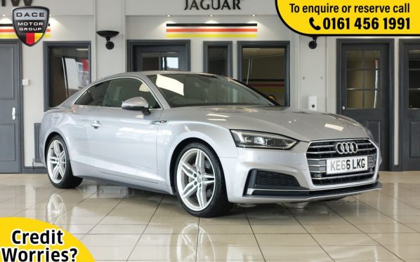 Used 2017 SILVER AUDI A5 Coupe 2.0 TDI S LINE 2d AUTO 188 BHP (reg. 2017-01-17) for sale in Wilmslow