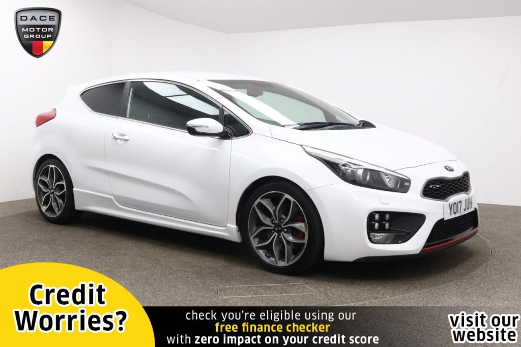 Used 2017 WHITE KIA PRO CEED Hatchback 1.6 GT 3d 201 BHP (reg. 2017-07-19) for sale in Manchester