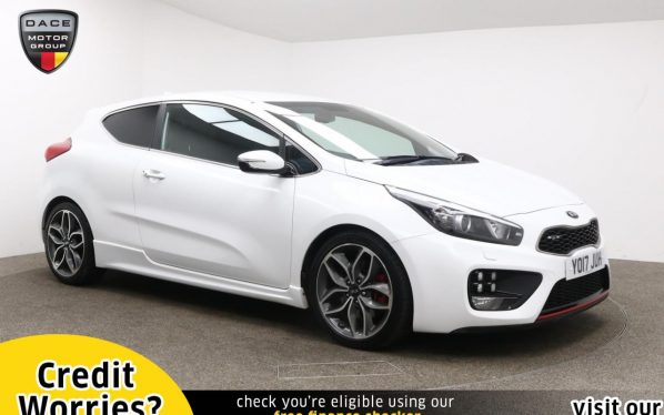 Used 2017 WHITE KIA PRO CEED Hatchback 1.6 GT 3d 201 BHP (reg. 2017-07-19) for sale in Manchester