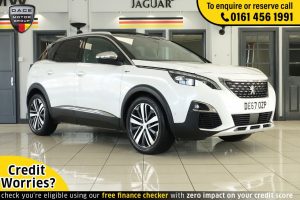 Used 2017 WHITE PEUGEOT 3008 MPV 2.0 BLUEHDI S/S GT 5d AUTO 180 BHP (reg. 2017-09-30) for sale in Wilmslow