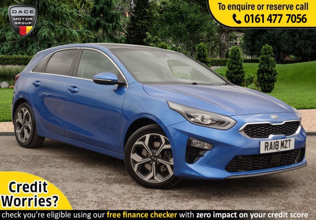 Used 2018 BLUE KIA CEED Hatchback 1.4 FIRST EDITION ISG 5d 139 BHP (reg. 2018-07-26) for sale in Stockport