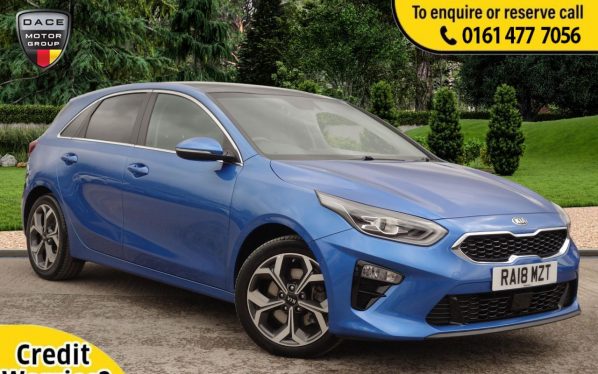 Used 2018 BLUE KIA CEED Hatchback 1.4 FIRST EDITION ISG 5d 139 BHP (reg. 2018-07-26) for sale in Stockport