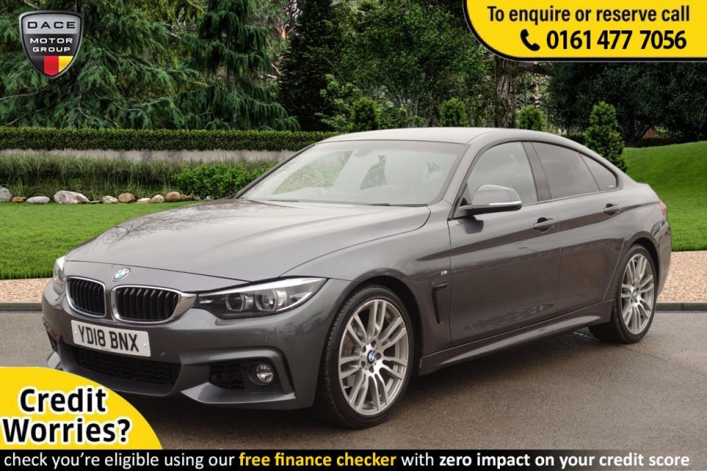 Used 2018 GREY BMW 4 SERIES GRAN COUPE Coupe 2.0 420I M SPORT GRAN COUPE 4d AUTO 181 BHP (reg. 2018-03-09) for sale in Stockport