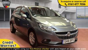 Used 2018 GREY VAUXHALL CORSA Hatchback 1.4 DESIGN 5d 89 BHP (reg. 2018-07-26) for sale in Stockport