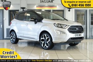 Used 2018 SILVER FORD ECOSPORT MPV 1.0 ST-LINE 5d AUTO 124 BHP (reg. 2018-03-14) for sale in Wilmslow