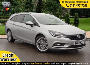Used 2018 SILVER VAUXHALL ASTRA Estate 1.6 ELITE NAV CDTI ECOTEC S/S 5d 108 BHP (reg. 2018-02-05) for sale in Stockport