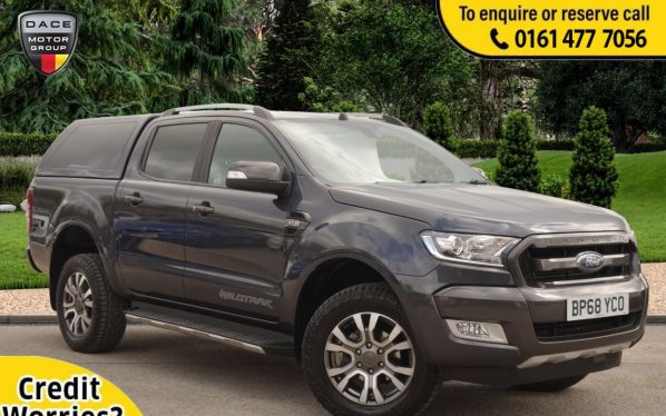 Used 2019 GREY FORD RANGER PICK UP 3.2 WILDTRAK 4X4 DCB TDCI 4d AUTO 197 BHP ( PLUS VAT ) (reg. 2019-02-26) for sale in Stockport