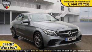 Used 2019 GREY MERCEDES-BENZ C-CLASS Saloon 1.6 C 200 D AMG LINE 4d 159 BHP (reg. 2019-04-23) for sale in Stockport