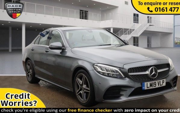 Used 2019 GREY MERCEDES-BENZ C-CLASS Saloon 1.6 C 200 D AMG LINE 4d 159 BHP (reg. 2019-04-23) for sale in Stockport