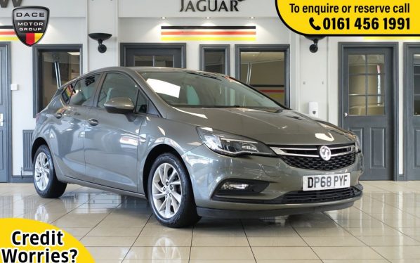 Used 2019 GREY VAUXHALL ASTRA Hatchback 1.6 DESIGN CDTI ECOTEC S/S 5d 108 BHP (reg. 2019-02-19) for sale in Wilmslow