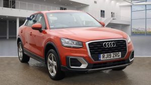 Used 2019 ORANGE AUDI Q2 Estate 1.0 TFSI SPORT 5DR AUTO 114 BHP (reg. 2019-04-26) for sale in Altrincham