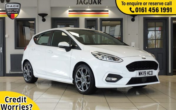 Used 2019 WHITE FORD FIESTA Hatchback 1.0 ST-LINE 5d 99 BHP (reg. 2019-05-31) for sale in Wilmslow