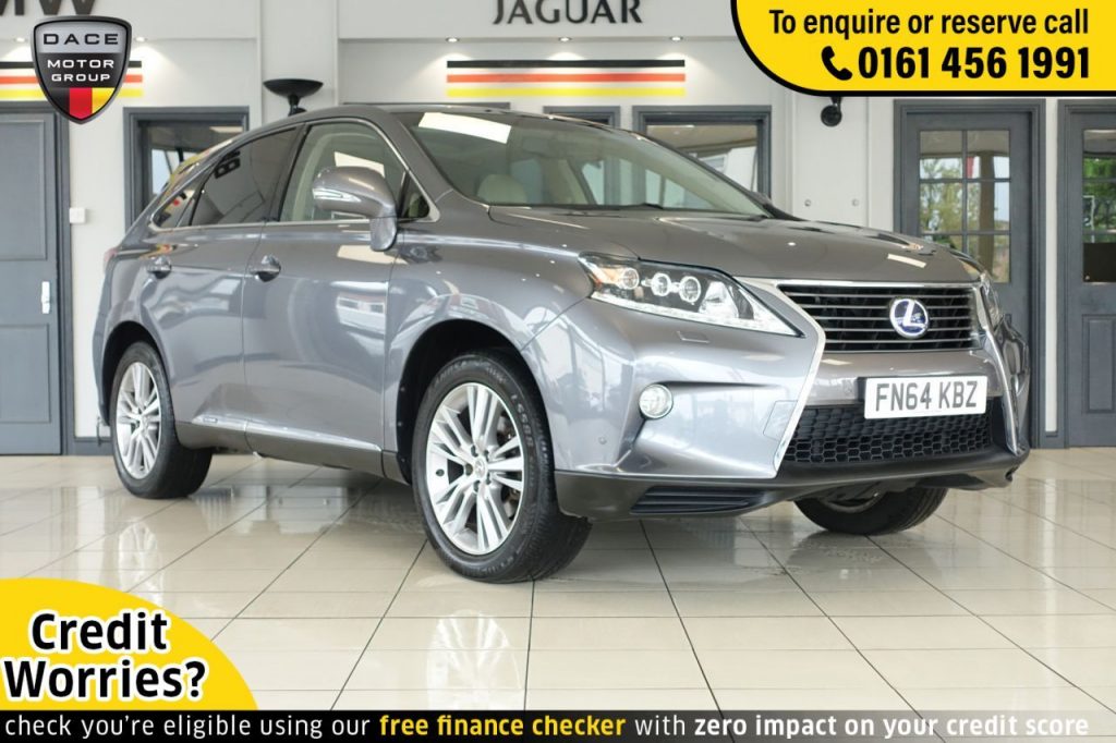 Used 2014 GREY LEXUS RX SUV 3.5 450H ADVANCE PAN ROOF 5d 295 BHP (reg. 2014-09-29) for sale in Wilmslow