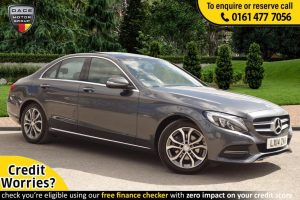 Used 2014 GREY MERCEDES-BENZ C-CLASS Saloon 2.1 C220 BLUETEC SPORT PREMIUM PLUS 4d AUTO 170 BHP (reg. 2014-06-13) for sale in Stockport