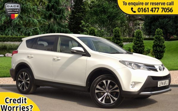 Used 2014 WHITE TOYOTA RAV4 SUV 2.0 VVT-I ICON 5d AUTO 151 BHP (reg. 2014-03-25) for sale in Stockport