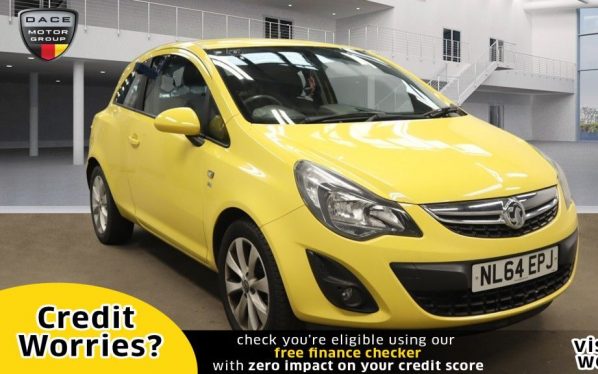 Used 2014 YELLOW VAUXHALL CORSA Hatchback 1.0 EXCITE ECOFLEX 3d 64 BHP (reg. 2014-09-29) for sale in Manchester