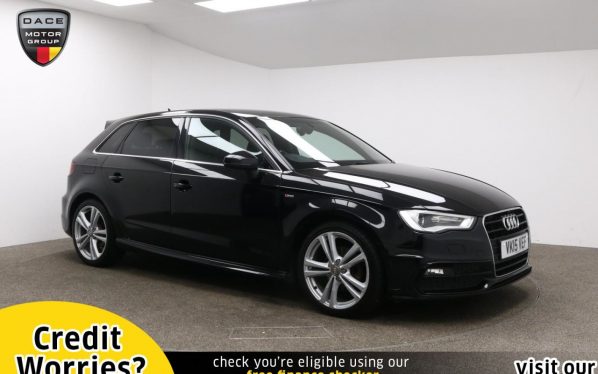 Used 2015 BLACK AUDI A3 Hatchback 1.6 TDI S LINE 5d AUTO 109 BHP (reg. 2015-03-31) for sale in Manchester