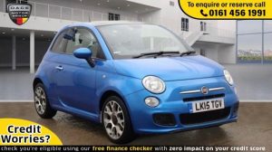 Used 2015 BLUE FIAT 500 Hatchback 1.2 S DUALOGIC 3d AUTO 69 BHP (reg. 2015-03-30) for sale in Wilmslow