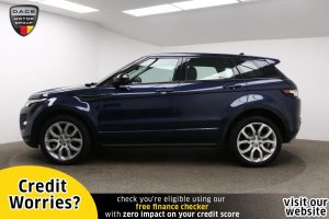 Used 2015 BLUE LAND ROVER RANGE ROVER EVOQUE SUV 2.2 SD4 DYNAMIC 5d AUTO 190 BHP (reg. 2015-06-23) for sale in Manchester